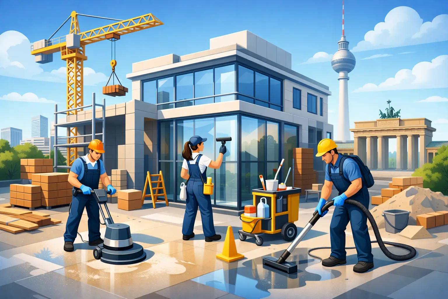 Bauendreinigung für Gewerbeobjekte in Berlin