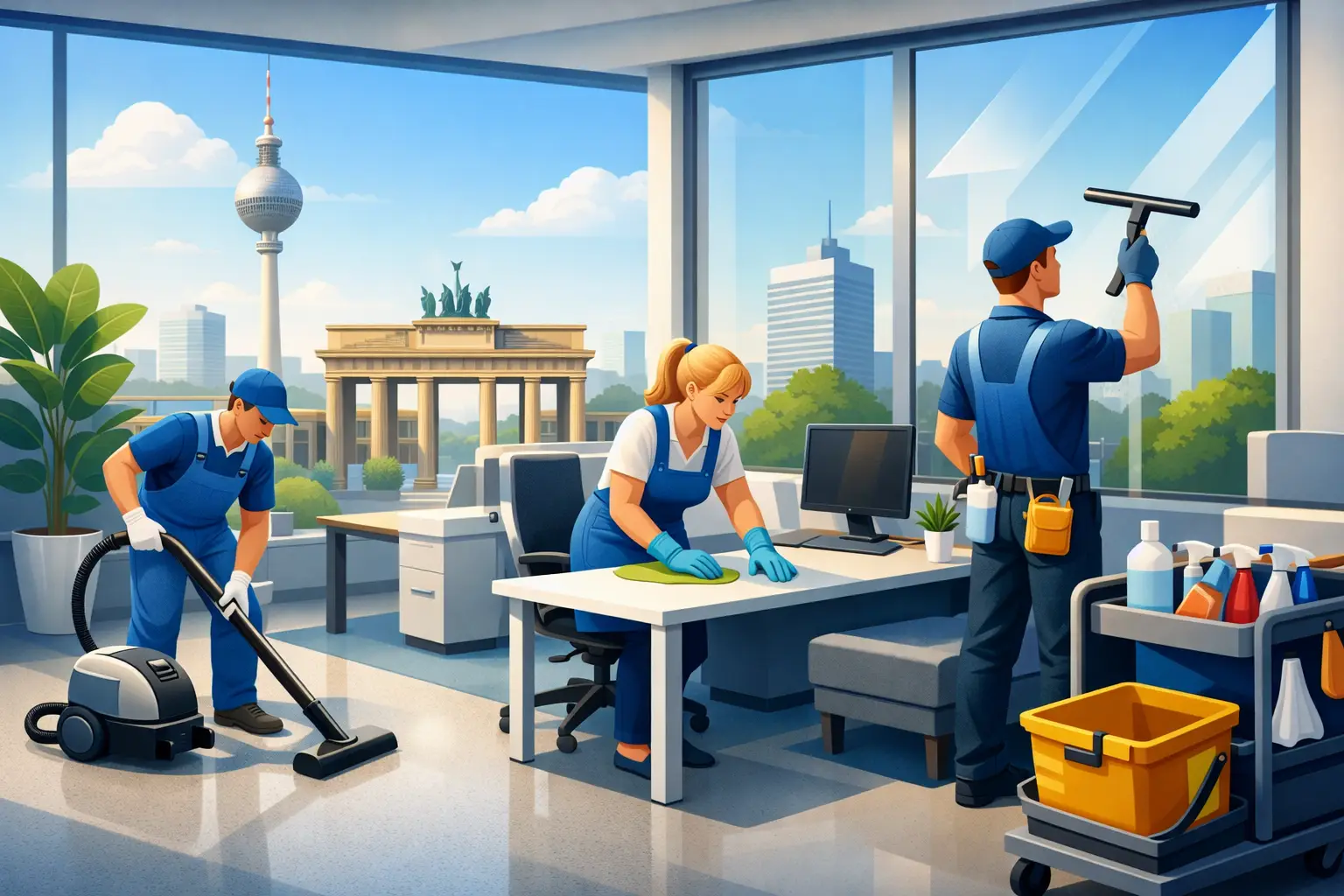 Büroreinigung Berlin, die zum Betrieb passt