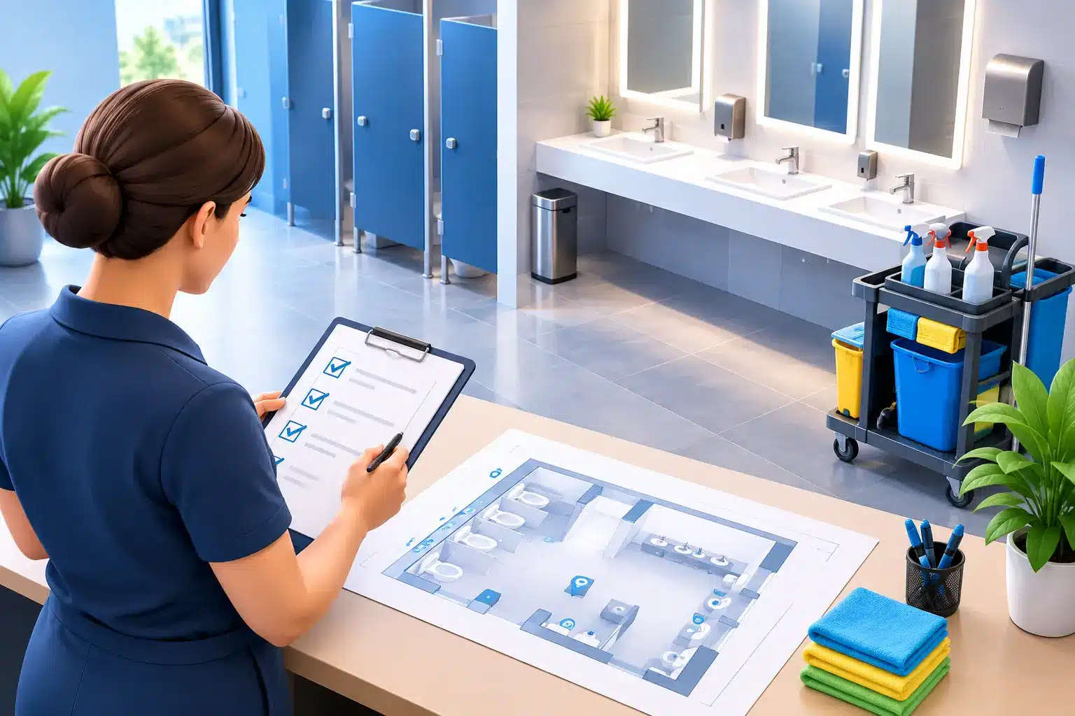 Gewerbliche Sanitärreinigung richtig planen