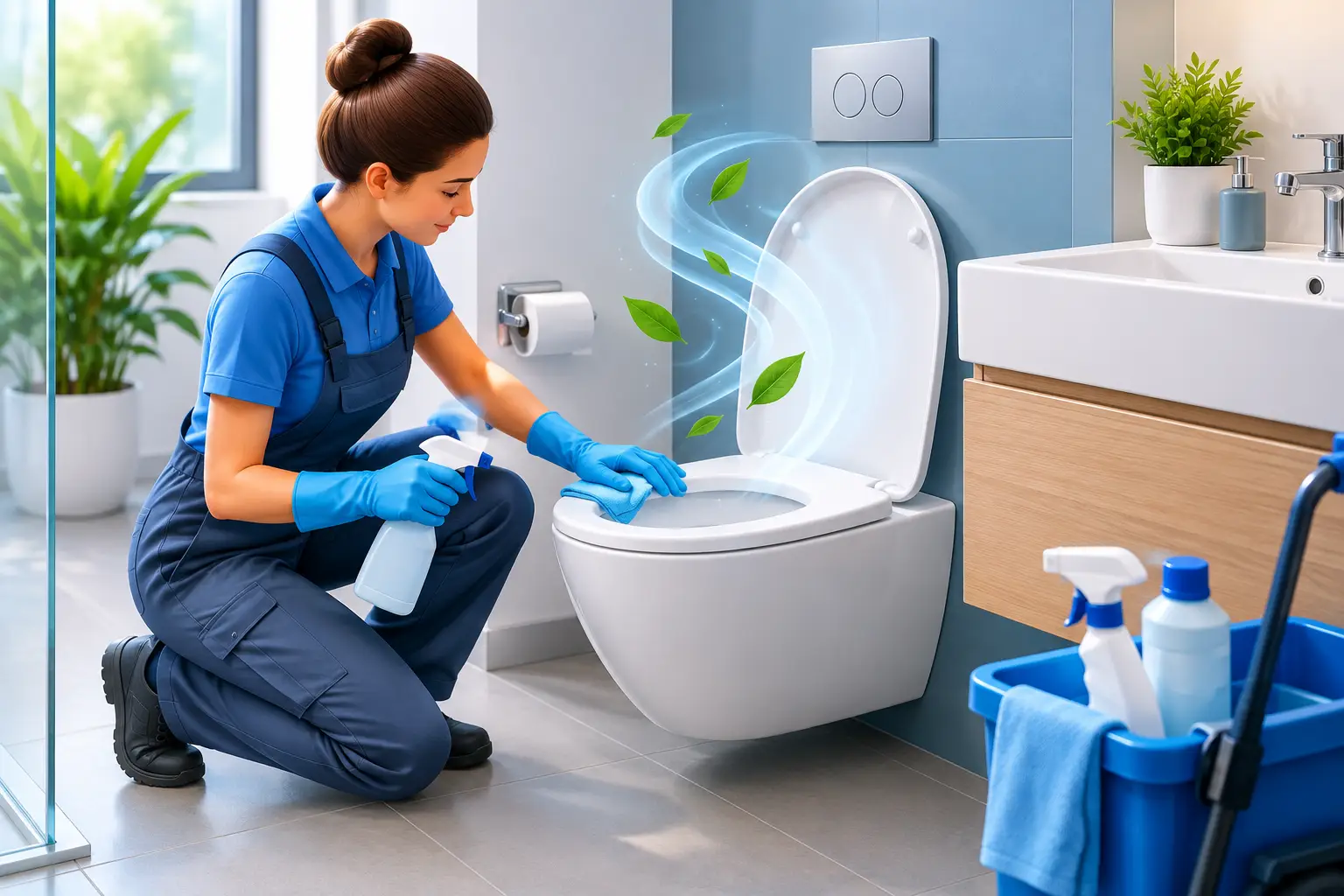 Sanitäranlagen geruchsneutral reinigen lassen